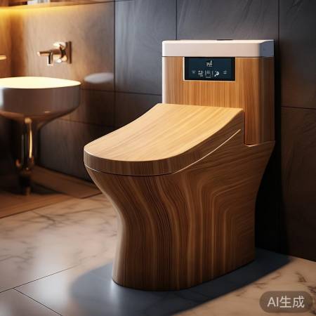 杉木智能马桶，调节冲水更贴心