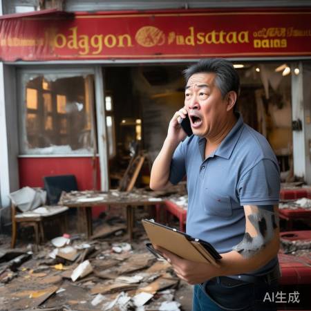 酒楼老板联系保险公司理赔