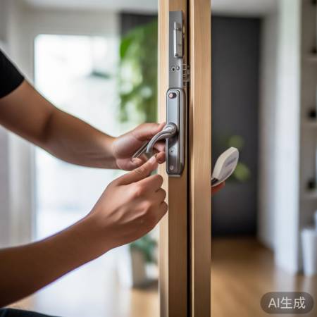 智能密码锁安装简单,安全为主