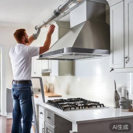 油烟机安装要点:稳固、畅通、试