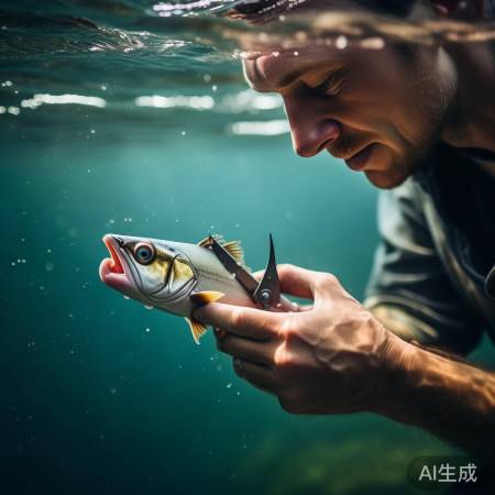 给鱼儿轻柔剪鳃