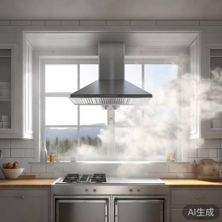 油烟机安装朝窗或门