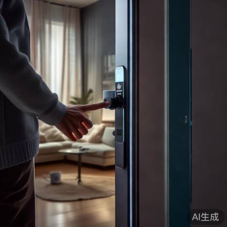 科技指纹锁,温暖回家路