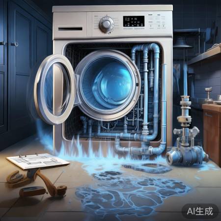 洗衣机水锤现象，管道易受损