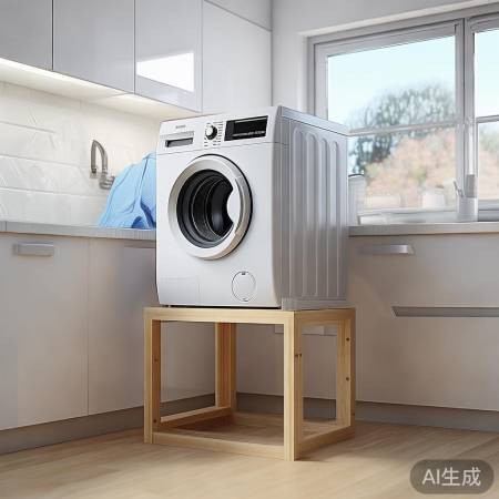 “洗衣机抬高减少管道冲击”