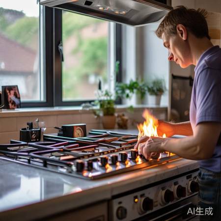 燃气灶使用需通风，防泄漏保安全