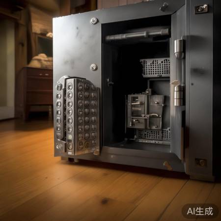 多排锁与保险柜，安全存贵重