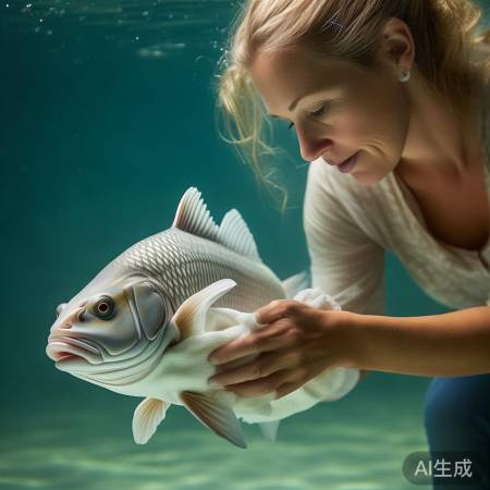 为鱼儿做按摩清洁