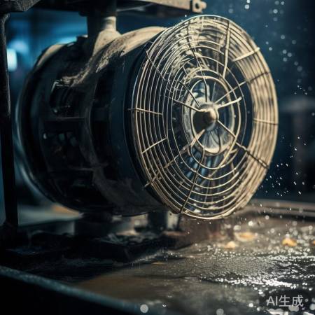 风机积灰导致水滴