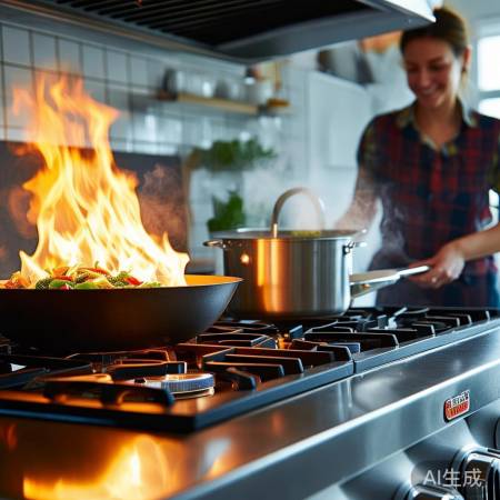 火力星集成灶,炒炖两不误