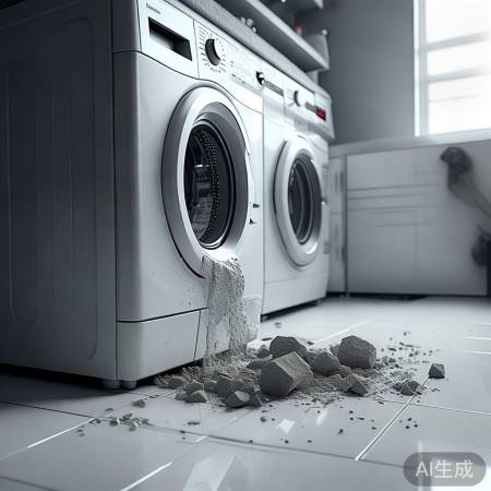 水泥意外入洗衣机
