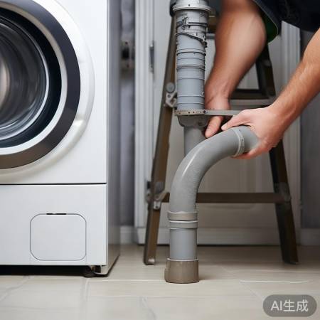 调整洗衣机排水管道倾斜