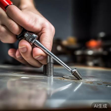 螺丝拧下，慢慢用力