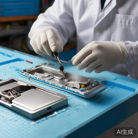 拆卸指纹锁锁体