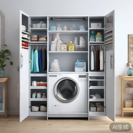 洗衣机柜,实用收纳空间