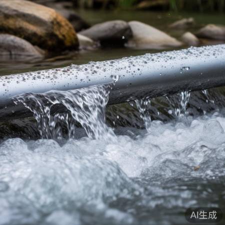 镁棒杂质冲洗，水质暂变白