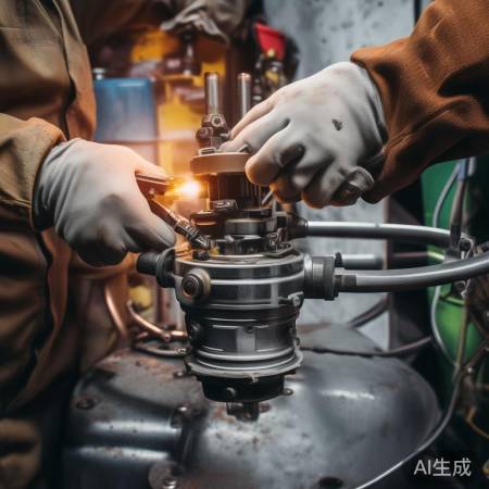 安装燃烧器,确保匹配牢固