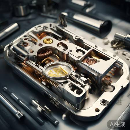 锁芯内部:齿轮、弹簧与指纹识别