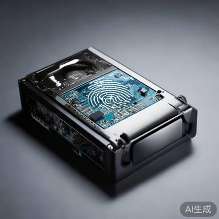 指纹锁核心:微电路板连接传感与