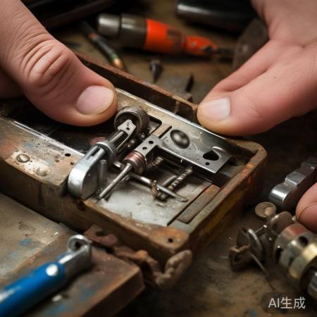 拆锁步骤：螺丝刀拆螺丝