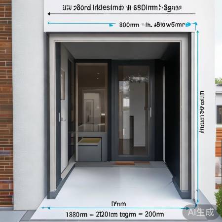 防盗门尺寸:880-1200m