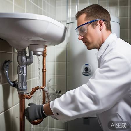 安装进水管，检查热水器