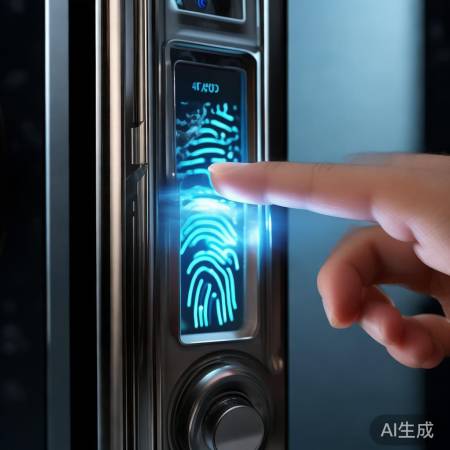 指纹锁：光电识别指纹解锁