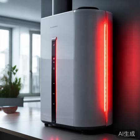 热水器高科技,红灯提示有话。