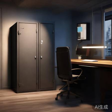 保险柜朝向操作者,避窗避门。