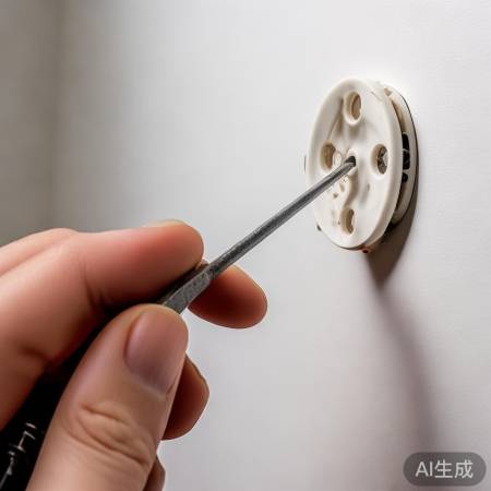 拆灯座，拧螺丝