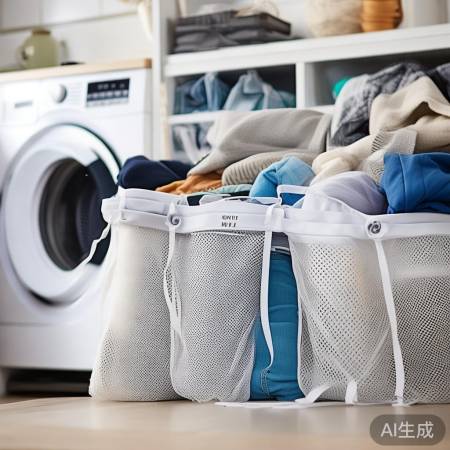 洗衣袋:保护衣物质感,避免串色