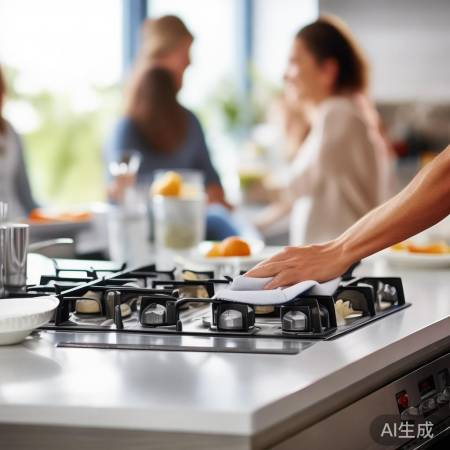 红日灶具易清洁，省心享美食