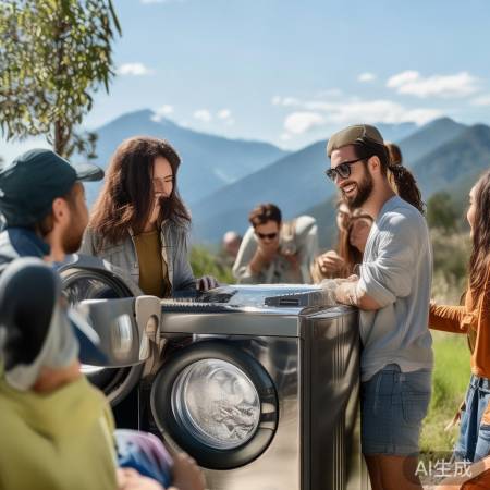 大容量洗衣机，户外洗护神器