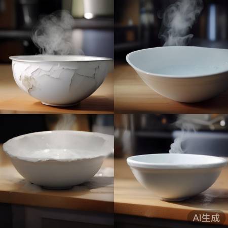 高温消毒或消毒液腐蚀导致瓷碗裂