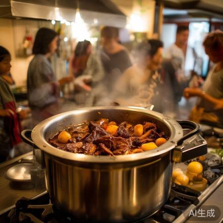 周末燃气灶炖美味