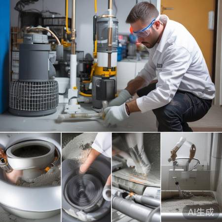 排水泵连接，地漏接阳台