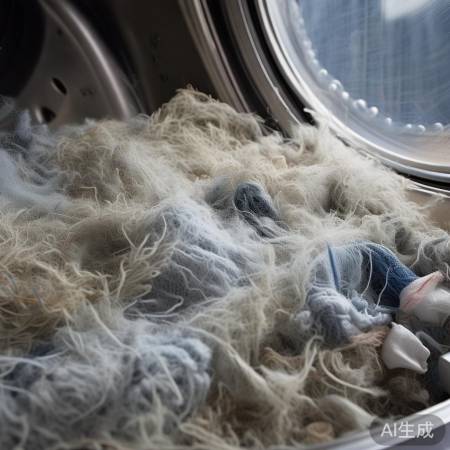 洗衣机线屑积累影响过滤