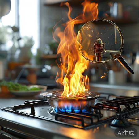 燃气灶喷嘴堵塞,火焰小了