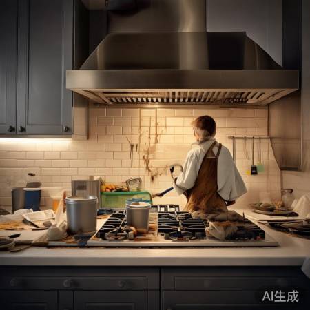 清洁油烟机，准备工具开始动手