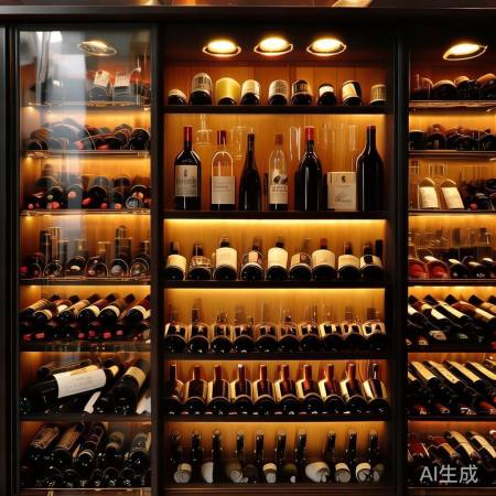 暖光酒柜，层次感十足