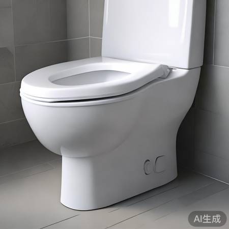 马桶自动冲水,卫生又方便。