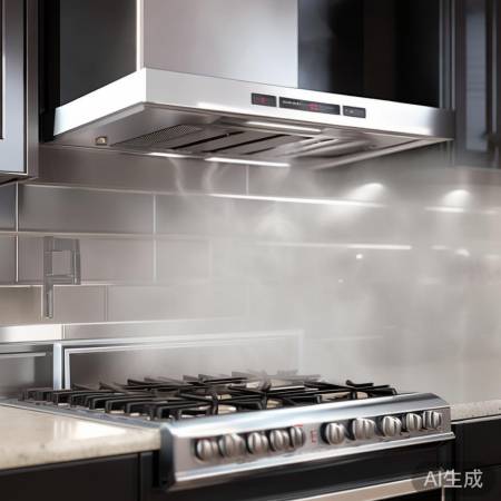 油烟机吸力强，油烟迅速吸走