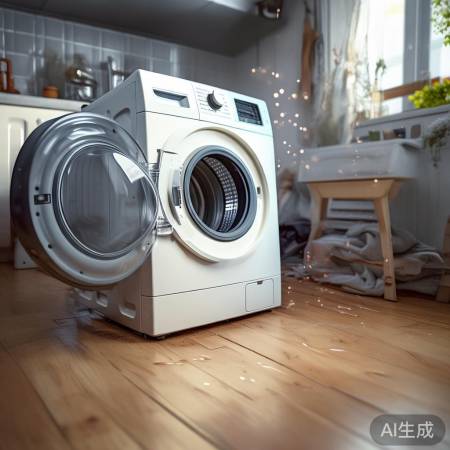 洗衣机安装不稳，易倒转