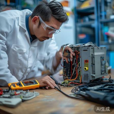 检测消毒柜电路，排查故障