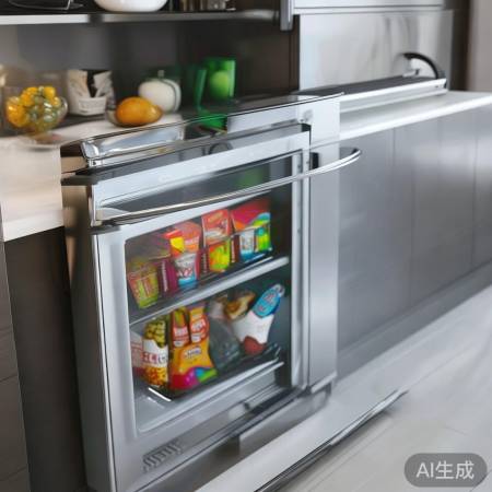 透明盖手柄冰箱，一目了然