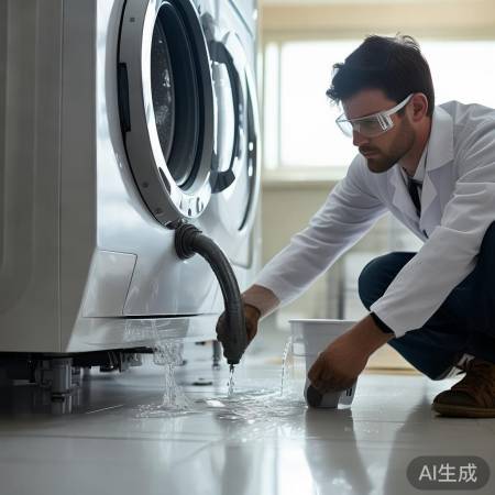 保持排水管水平，洗衣脱水顺畅