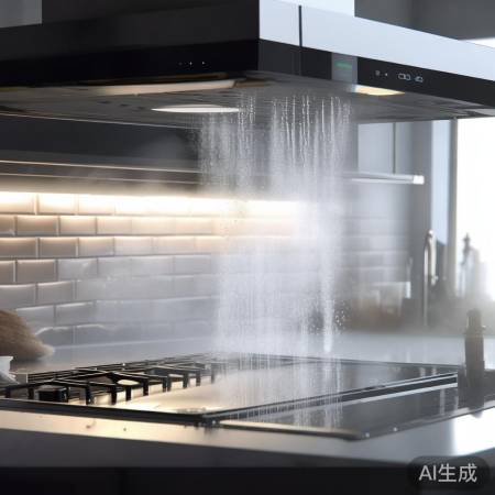 “一键清洗，油烟机如新”