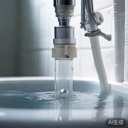 检查浮球杆,小心更换