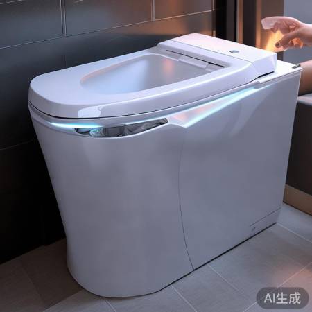 智能马桶，自动冲洗，舒适节水