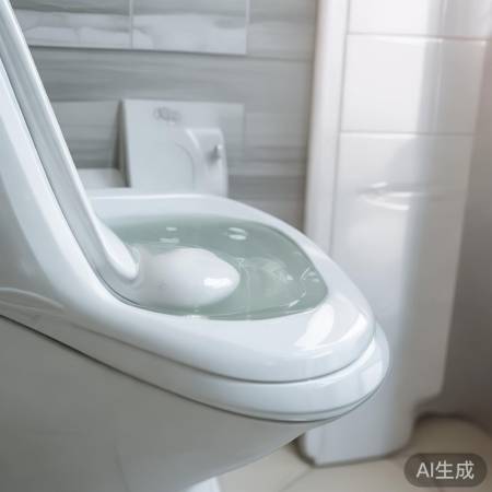 白醋水清洁马桶，杀菌除垢。